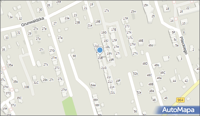 Niepołomice, Grunwaldzka, 21E, mapa Niepołomice