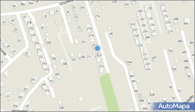 Niepołomice, Grunwaldzka, 27L, mapa Niepołomice