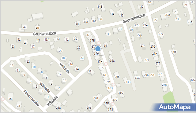 Niepołomice, Grunwaldzka, 37G, mapa Niepołomice