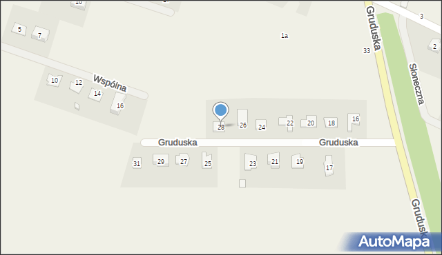 Niestum, Gruduska, 28, mapa Niestum