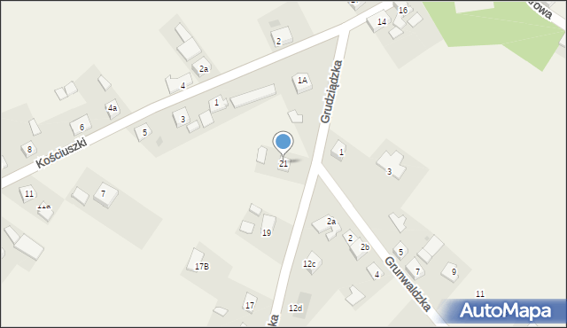 Nowa Wieś, Grudziądzka, 21, mapa Nowa Wieś