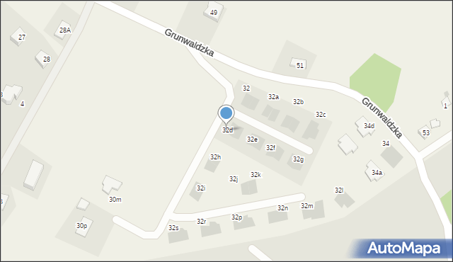 Nowa Wieś, Grunwaldzka, 32d, mapa Nowa Wieś