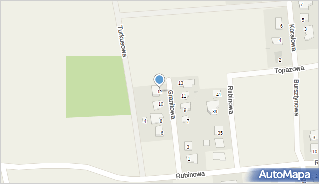 Nowa Wieś, Granitowa, 12, mapa Nowa Wieś