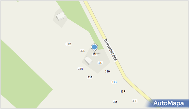 Nowa Wieś Lęborska, Grunwaldzka, 33k, mapa Nowa Wieś Lęborska