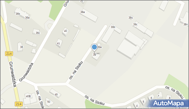 Nowa Wieś Lęborska, Grunwaldzka, 39, mapa Nowa Wieś Lęborska