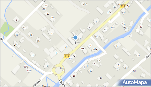 Nowa Wieś Lęborska, Grunwaldzka, 4, mapa Nowa Wieś Lęborska