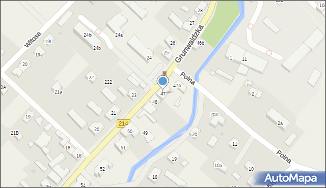 Nowa Wieś Lęborska, Grunwaldzka, 47, mapa Nowa Wieś Lęborska