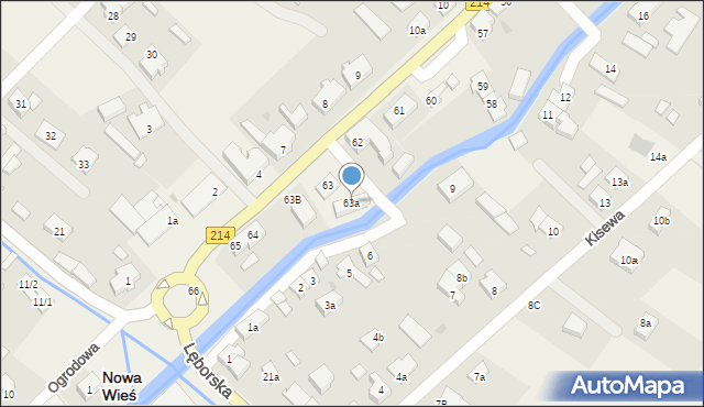 Nowa Wieś Lęborska, Grunwaldzka, 63a, mapa Nowa Wieś Lęborska