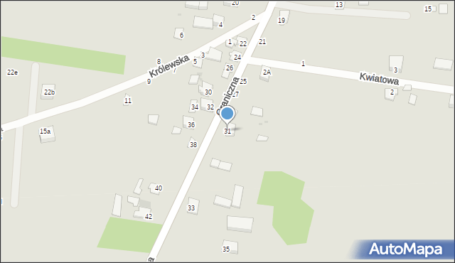 Nowe Miasto, Graniczna, 31, mapa Nowe Miasto