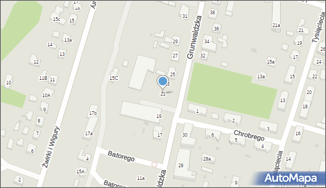 Nowe Miasto Lubawskie, Grunwaldzka, 21, mapa Nowe Miasto Lubawskie