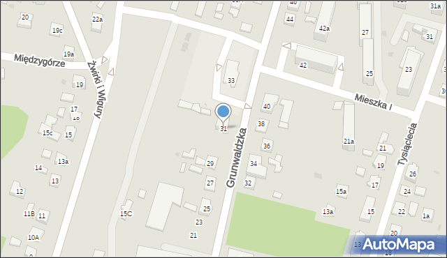 Nowe Miasto Lubawskie, Grunwaldzka, 31, mapa Nowe Miasto Lubawskie