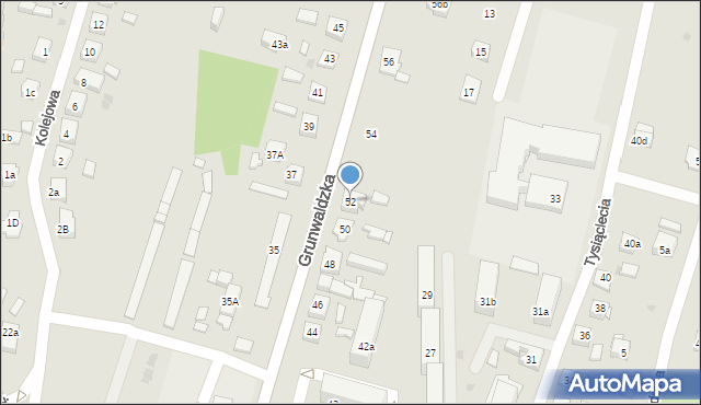Nowe Miasto Lubawskie, Grunwaldzka, 52, mapa Nowe Miasto Lubawskie