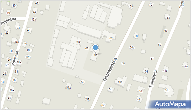 Nowe Miasto Lubawskie, Grunwaldzka, 65, mapa Nowe Miasto Lubawskie