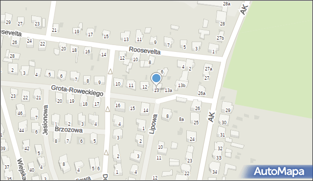 Nowogard, Grota-Roweckiego Stefana, gen., 13, mapa Nowogard