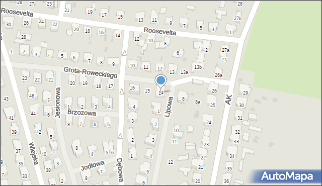 Nowogard, Grota-Roweckiego Stefana, gen., 14, mapa Nowogard