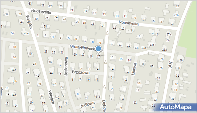 Nowogard, Grota-Roweckiego Stefana, gen., 17, mapa Nowogard