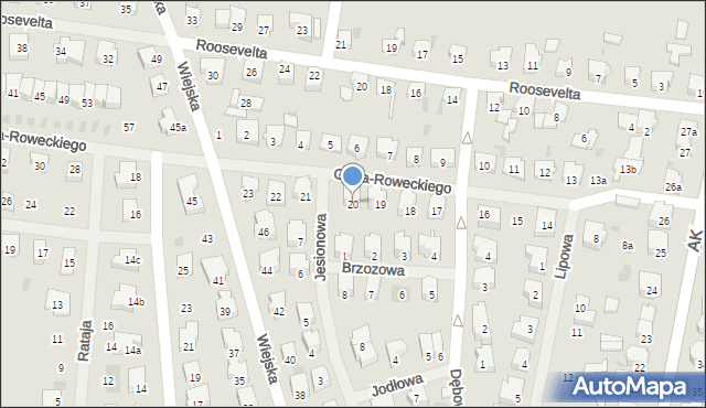 Nowogard, Grota-Roweckiego Stefana, gen., 20, mapa Nowogard