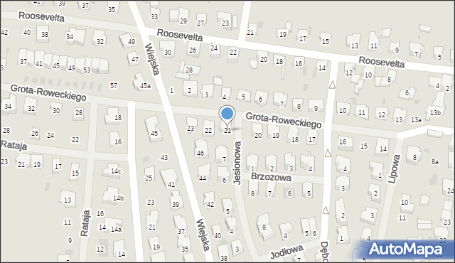 Nowogard, Grota-Roweckiego Stefana, gen., 21, mapa Nowogard