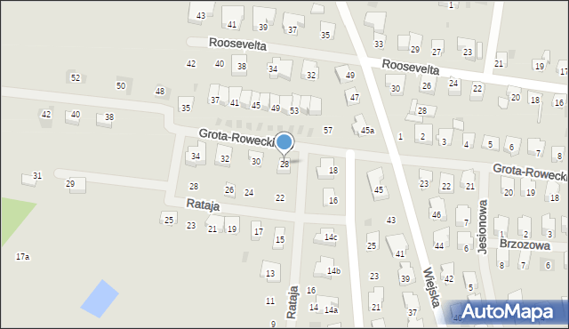 Nowogard, Grota-Roweckiego Stefana, gen., 28, mapa Nowogard