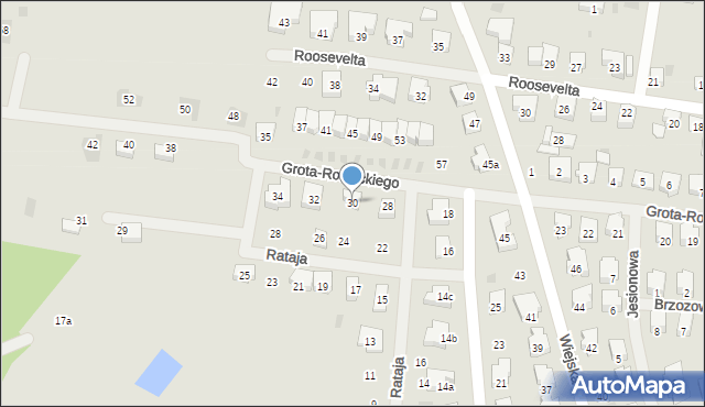 Nowogard, Grota-Roweckiego Stefana, gen., 30, mapa Nowogard