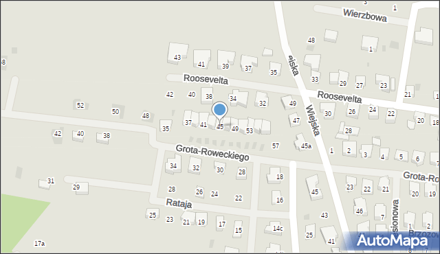 Nowogard, Grota-Roweckiego Stefana, gen., 45, mapa Nowogard