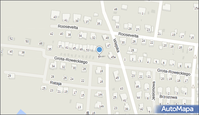 Nowogard, Grota-Roweckiego Stefana, gen., 57, mapa Nowogard