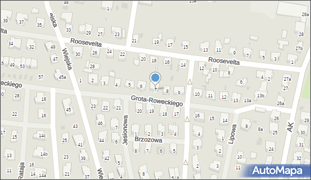 Nowogard, Grota-Roweckiego Stefana, gen., 7, mapa Nowogard
