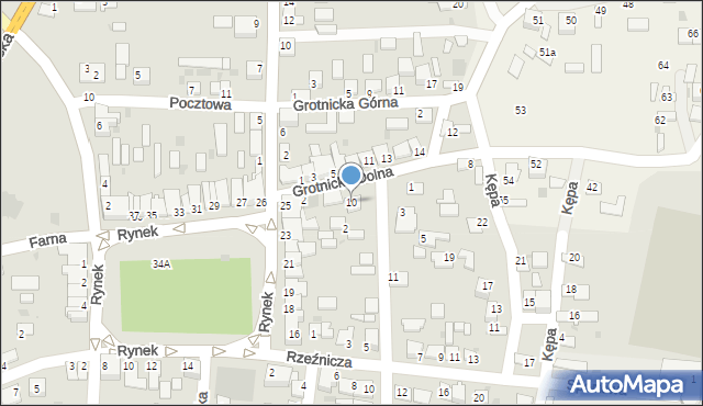 Nowy Korczyn, Grotnicka Dolna, 10, mapa Nowy Korczyn