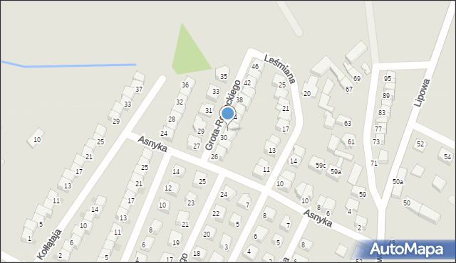 Oława, Grota-Roweckiego Stefana, gen., 32, mapa Oława