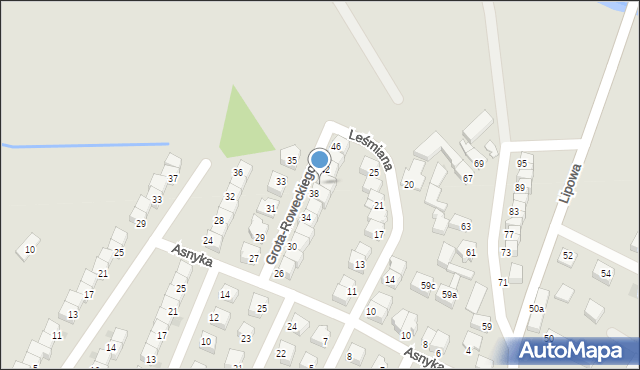 Oława, Grota-Roweckiego Stefana, gen., 40, mapa Oława