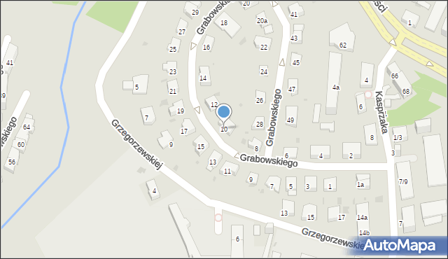 Olsztyn, Grabowskiego Stefana, 10, mapa Olsztyna
