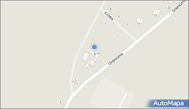 Opatów, Graniczna, 9, mapa Opatów