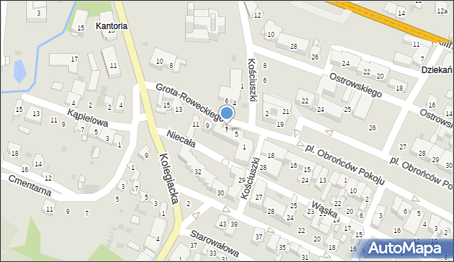 Opatów, Grota-Roweckiego Stefana, gen., 7, mapa Opatów