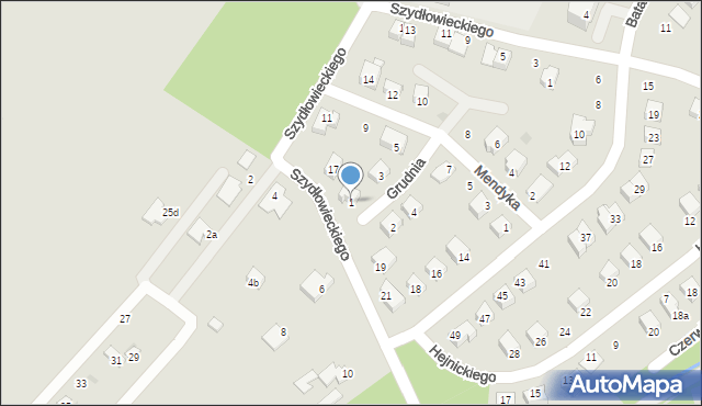 Opatów, Grudnia Józefa, 1, mapa Opatów