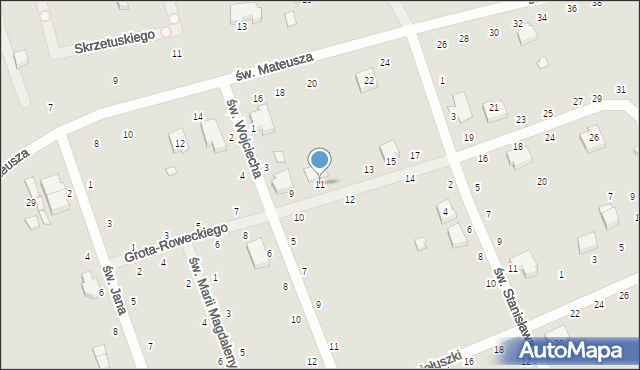 Opoczno, Grota-Roweckiego Stefana, gen., 11, mapa Opoczno