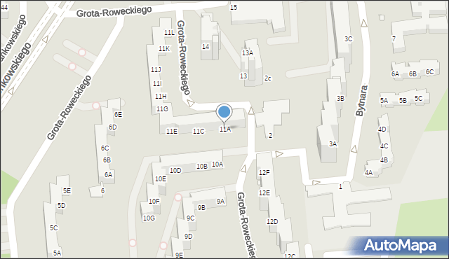 Opole, Grota-Roweckiego Stefana, gen., 11A, mapa Opola