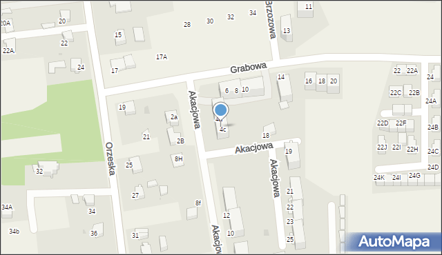 Ornontowice, Grabowa, 4b, mapa Ornontowice