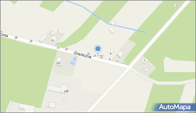 Orońsko, Graniczna, 12, mapa Orońsko