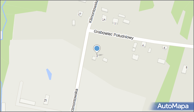 Osiek, Grabowiec Południowy, 2, mapa Osiek