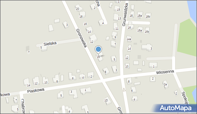 Ośno Lubuskie, Gronowska, 10, mapa Ośno Lubuskie