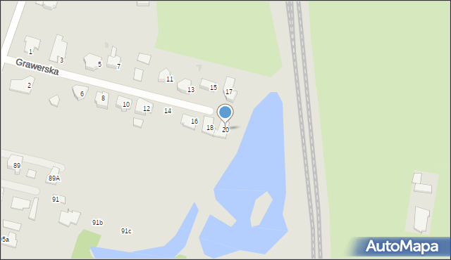 Ostrów Wielkopolski, Grawerska, 20, mapa Ostrów Wielkopolski