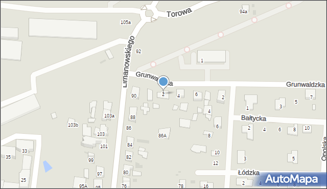 Ostrów Wielkopolski, Grunwaldzka, 2, mapa Ostrów Wielkopolski