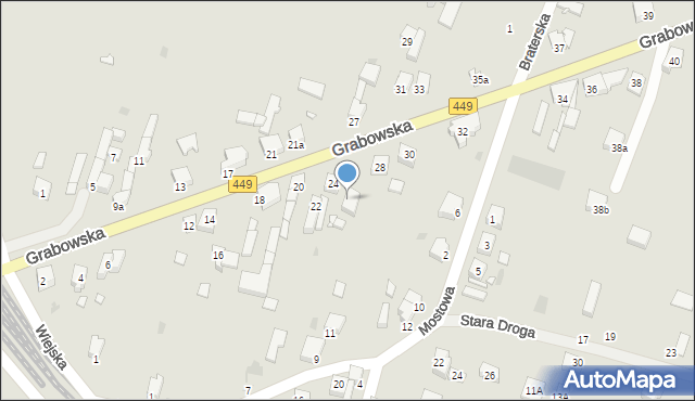 Ostrzeszów, Grabowska, 26, mapa Ostrzeszów