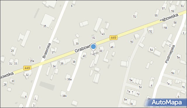 Ostrzeszów, Grabowska, 42, mapa Ostrzeszów