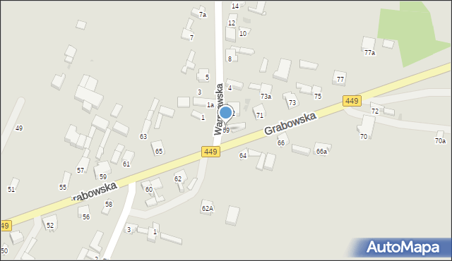 Ostrzeszów, Grabowska, 69, mapa Ostrzeszów