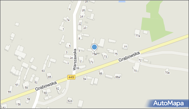 Ostrzeszów, Grabowska, 73a, mapa Ostrzeszów