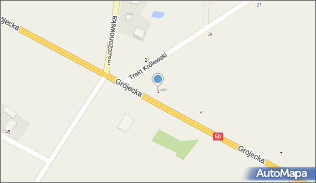 Petrykozy, Grójecka, 1, mapa Petrykozy