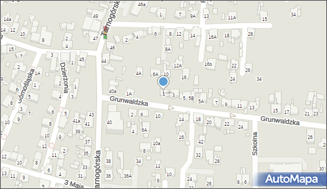 Piekary Śląskie, Grunwaldzka, 1, mapa Piekary Śląskie