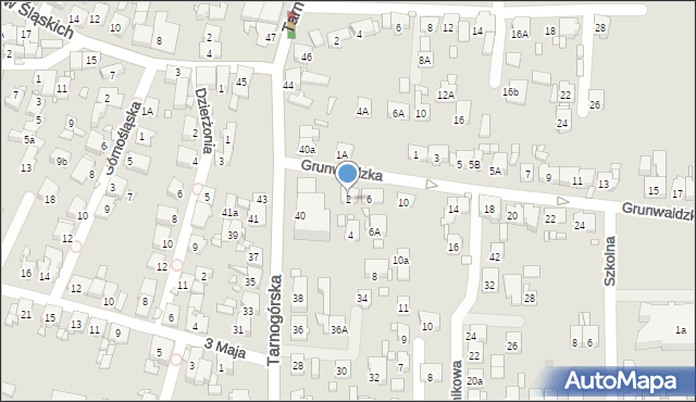 Piekary Śląskie, Grunwaldzka, 2, mapa Piekary Śląskie