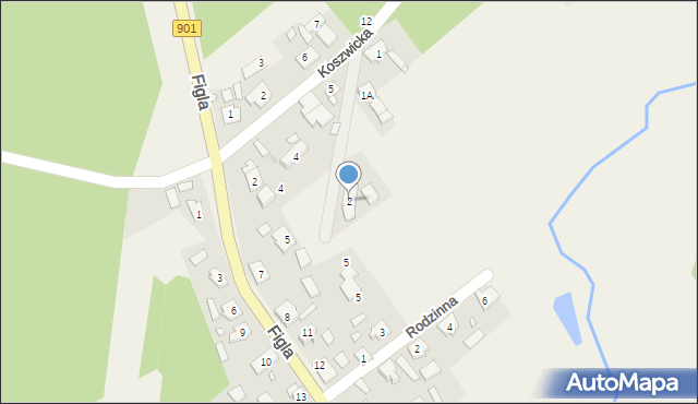 Pietraszów, Gromadzka, 2, mapa Pietraszów